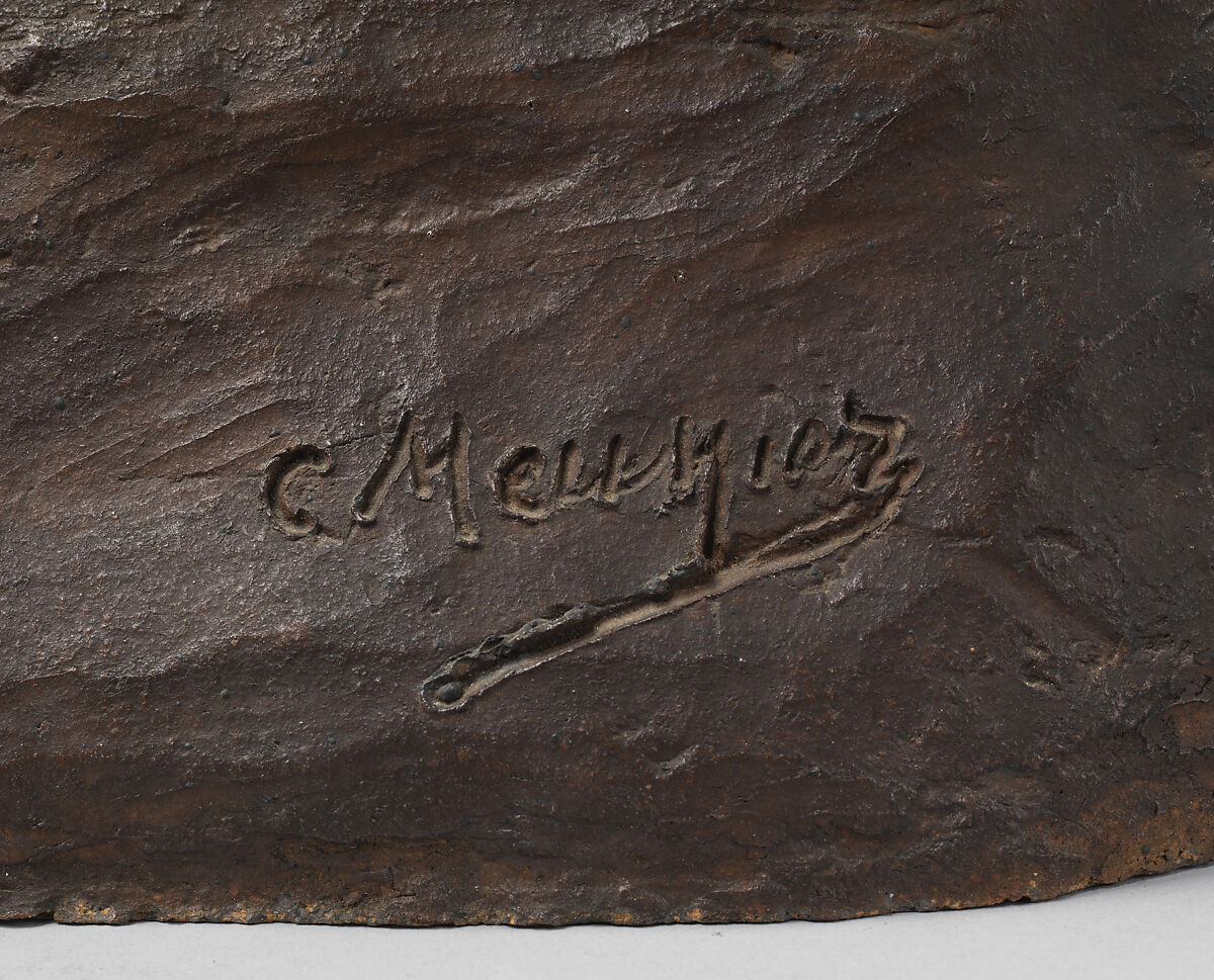 Puddlers in Profile, Composition by Constantin Meunier (Belgian, Etterbeek 1831–1905 Ixelles), Stoneware, French