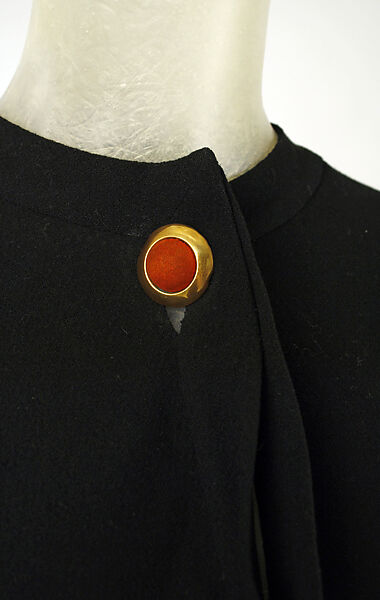 Dress, House of Vionnet (French, active 1912–14; 1918–39), wool, metal, leather, French