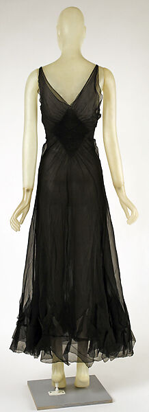 Evening dress, House of Vionnet (French, active 1912–14; 1918–39), silk, French
