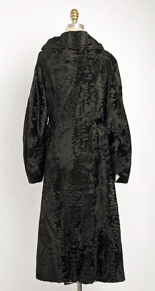 Coat, House of Vionnet (French, active 1912–14; 1918–39), fur, French