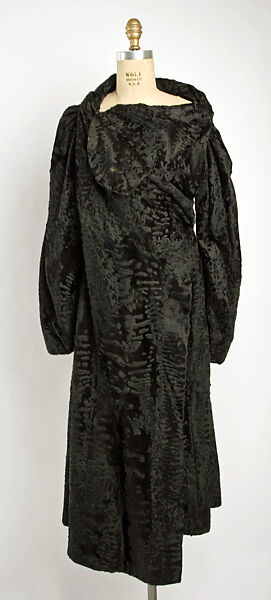 Coat, House of Vionnet (French, active 1912–14; 1918–39), fur, French 