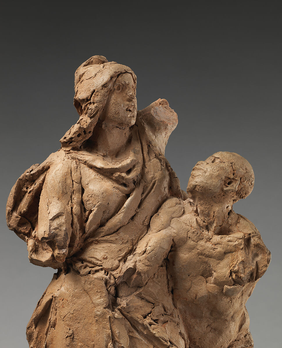 Sketch of an Allegory of the Abolition of Slavery, Anonymous, French School, 19th Century (French, 1800–1899), Terracotta, French