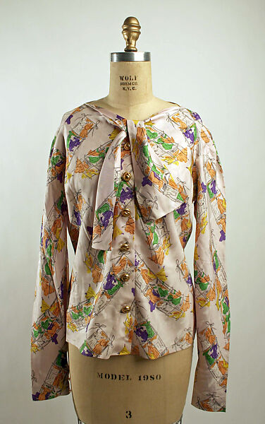 Blouse, Attributed to House of Vionnet (French, active 1912–14; 1918–39), silk, French 