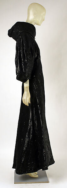 Evening coat, House of Vionnet (French, active 1912–14; 1918–39), silk, plastic, French