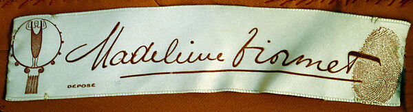 Evening dress, House of Vionnet (French, active 1912–14; 1918–39), silk, French