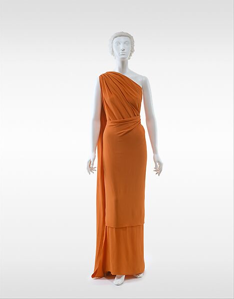 Evening dress, House of Vionnet (French, active 1912–14; 1918–39), silk, French 