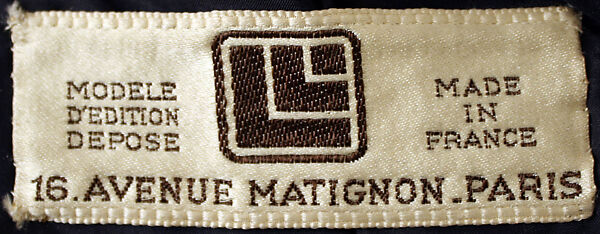 Suit, Lucien Lelong (French, 1889–1958), wool, silk, cotton, plastic, French