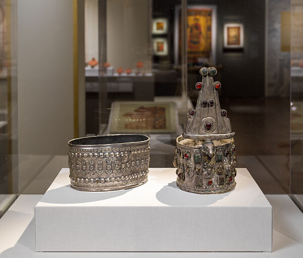 Metal Crown, Silver and gemstones, Nubian (Egypt)