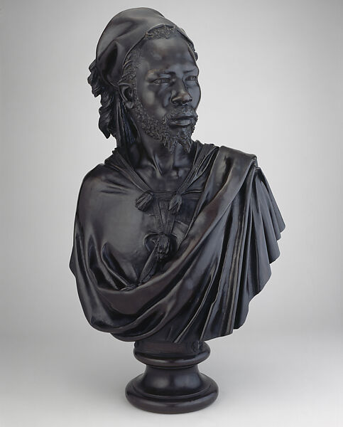 Bust after Seïd Enkess, Charles-Henri-Joseph Cordier  French, Bronze, French