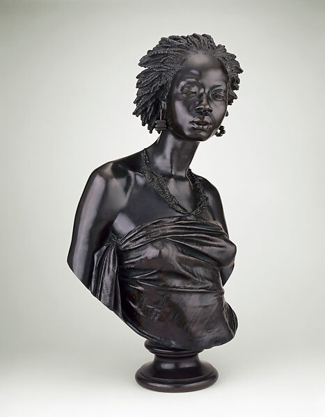 Bust of a Woman, Charles-Henri-Joseph Cordier  French, Bronze, French