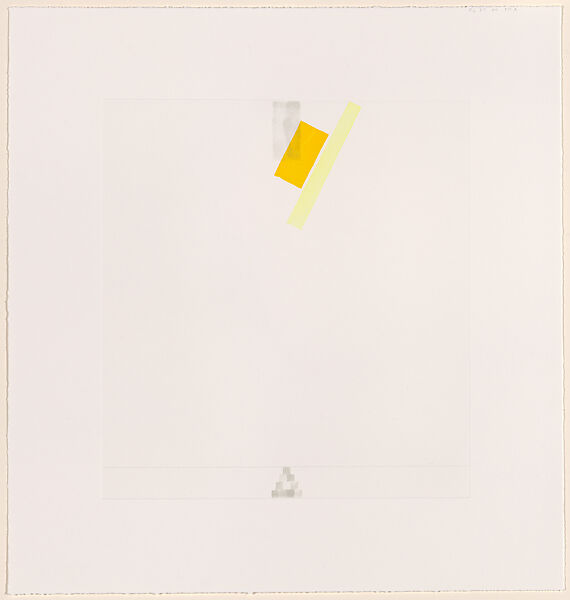 Up, to 7, Richard Tuttle (American, born Rahway, New Jersey, 1941), Aquatint