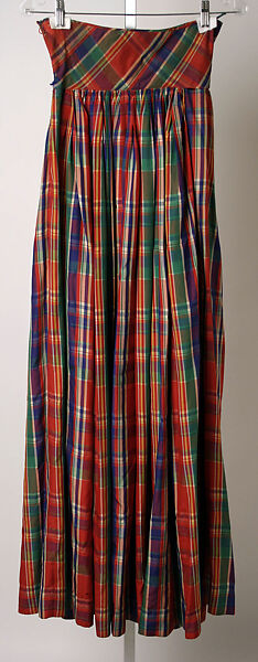 Evening ensemble, Claire McCardell (American, 1905–1958), (a) cotton
(b) silk, American