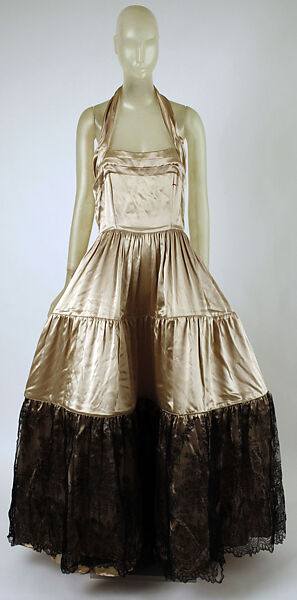 Evening ensemble, House of Vionnet (French, active 1912–14; 1918–39), silk, French 