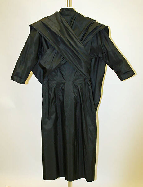 Cocktail dress, Mainbocher (French and American, founded 1930), silk, French 