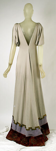 Evening dress, House of Vionnet (French, active 1912–14; 1918–39), silk, metal, French