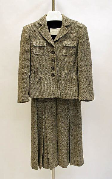 Suit, Edward Molyneux (French (born England), London 1891–1974 Monte Carlo), wool, silk, French 