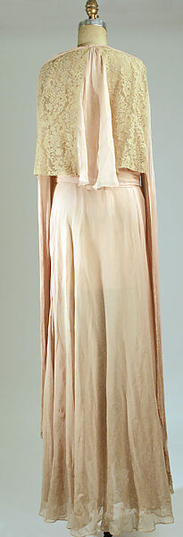 Negligée, silk, probably French