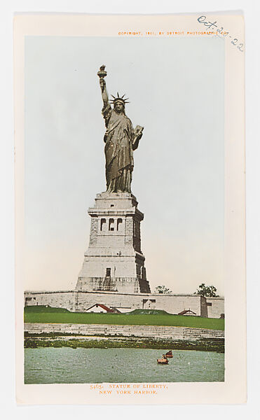 Statue of Liberty, New York Harbor, Detroit Publishing Company (American), Color lithograph 