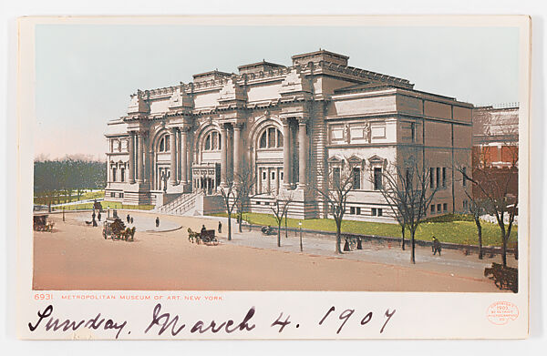 Metropolitan Museum of Art, New York, Detroit Publishing Company (American), Color lithograph 
