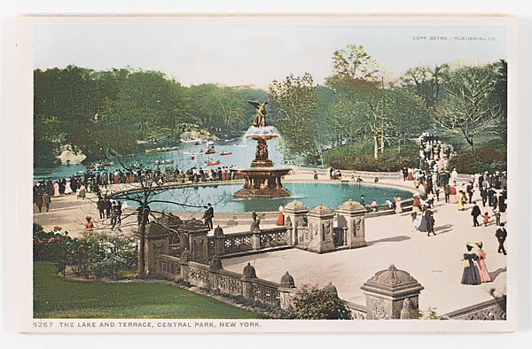 The Lake and Terrace, Central Park, New York, Detroit Publishing Company (American), Color lithograph 