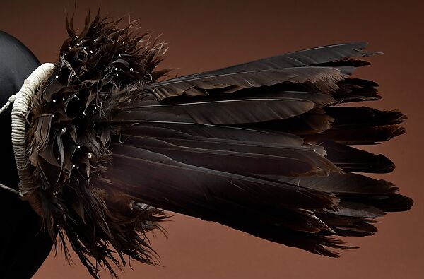 Ceremonial Man's Headpiece, Robert Joseph Geary (Elem Pomo (Lake County, California), born 1970), Crow feathers, Elem Pomo (Lake County, California) 