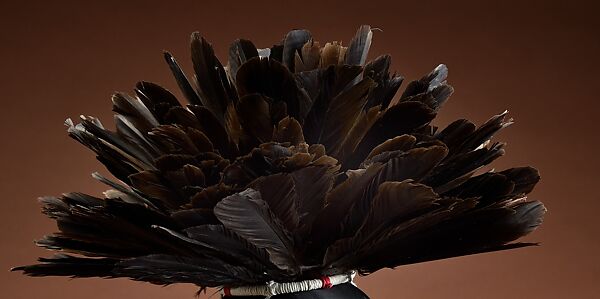 Ceremonial Woman's Headpiece, Robert Joseph Geary (Elem Pomo (Lake County, California), born 1970), Crow feathers, Elem Pomo (Lake County, California) 