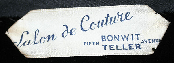 Evening ensemble, Attributed to Elsa Schiaparelli (Italian, 1890–1973), (a,b) silk, cotton
(c) silk, cotton, metal
(d) metal, glass, French