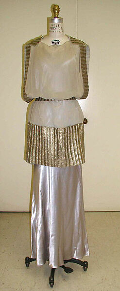 Evening dress, Attributed to House of Lanvin (French, founded 1889), silk, French