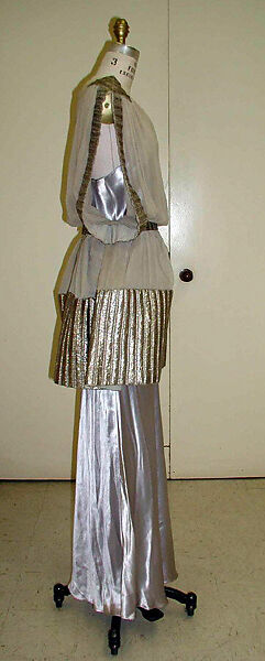 Evening dress, Attributed to House of Lanvin (French, founded 1889), silk, French