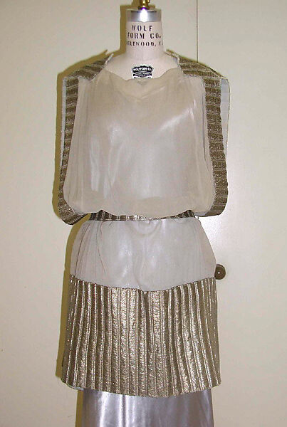 Evening dress, Attributed to House of Lanvin (French, founded 1889), silk, French