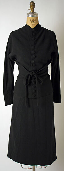 Dress, Valentina (American, born Kyiv 1899–1989), wool, American 