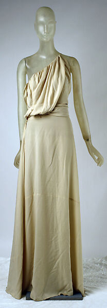 Evening dress, House of Vionnet (French, active 1912–14; 1918–39), silk, French 