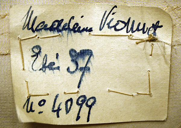 Evening dress, House of Vionnet (French, active 1912–14; 1918–39), silk, French