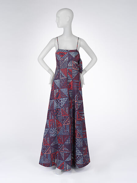 Ensemble, Anne Klein and Company (American, founded 1965), cotton, synthetic satin, metal, American 