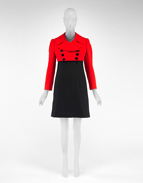 Ensemble, Traina-Norell (American, founded 1941), wool, metal, American 