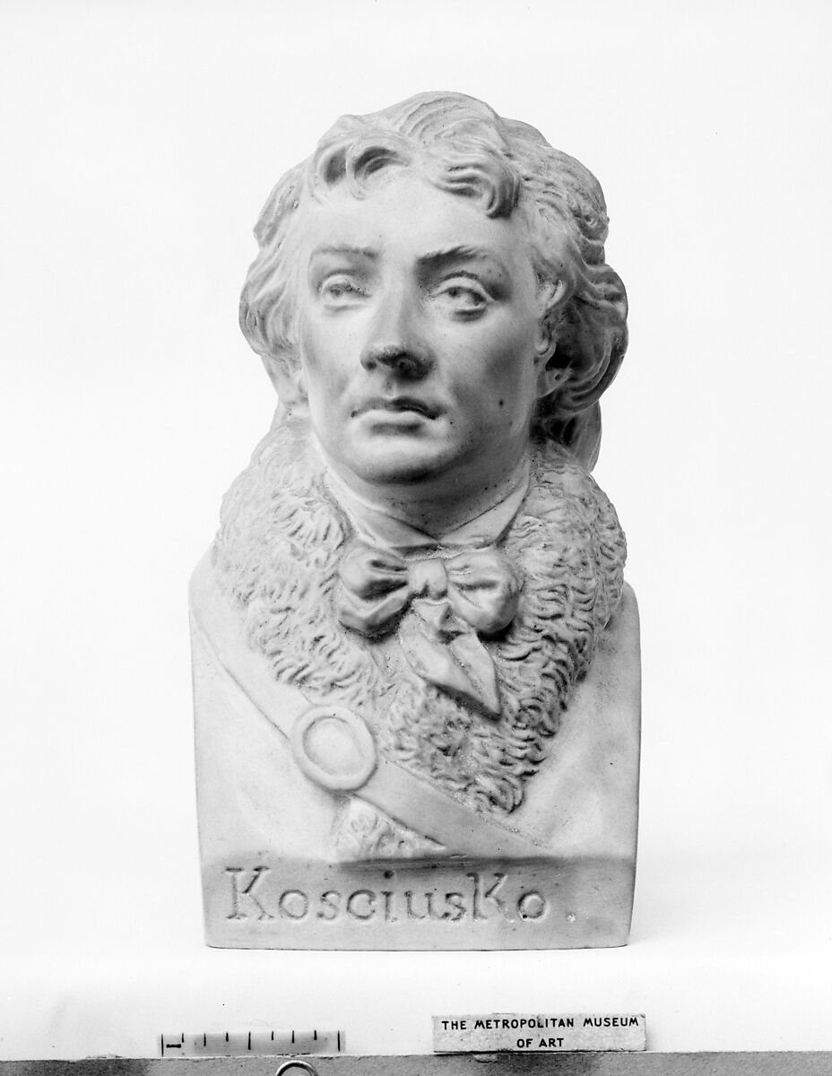 Bust of Thaddeus Kosciusko, Pierre Joseph Chardigny (1794–1866), Waxed plaster 