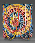 Untitled (Dream Catcher), Marie Watt  Seneca, American, Reclaimed wool blankets, satin binding, and thread, Seneca, Native American