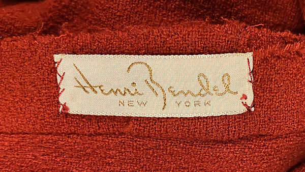 Dress, Henri Bendel (American, founded 1895), wool, American