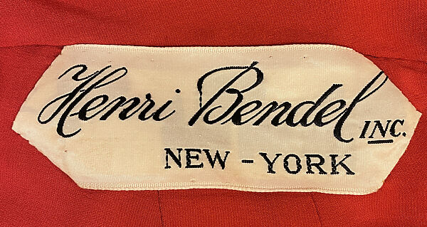 Dress, Henri Bendel (American, founded 1895), wool, American
