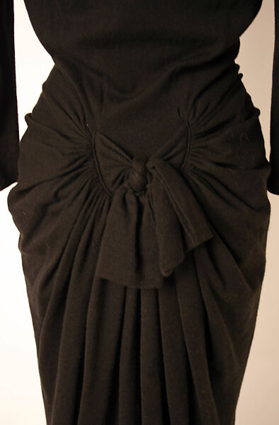 Dinner dress, Elsa Schiaparelli (Italian, 1890–1973), wool, porcelain, metal, French