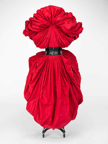 Ensemble, Alexander McQueen (British, founded 1992), (a) silk, (b) leather, metal, (c) brass, (d) brass, (e) brass, glass, (f) brass, glass, (g, h) leather, (i) metal, (j) metal, glass, British