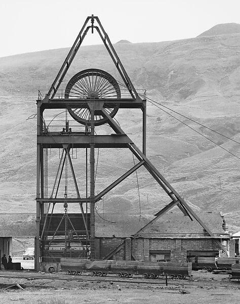 Winding Tower, Glenrhondda Colliery, Treherbert, South Wales, Great Britain, Bernd and Hilla Becher (German, active 1959–2007), Gelatin silver print 