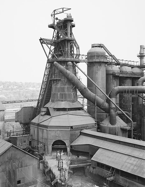 Blast Furnace, Youngstown, Ohio, United States, Bernd and Hilla Becher (German, active 1959–2007), Gelatin silver print 