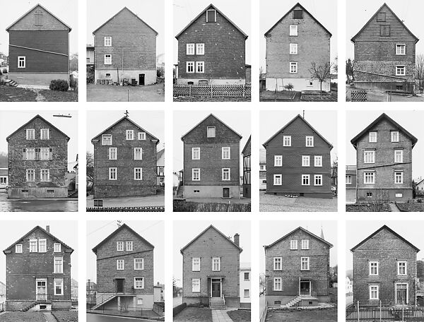 Framework Houses of the Siegen Industrial Region, Slated Gable Sides, Germany, Bernd and Hilla Becher (German, active 1959–2007), Gelatin silver prints 
