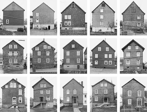 Framework Houses of the Siegen Industrial Region, Slated Gable Sides, Germany, Bernd and Hilla Becher  German, Gelatin silver prints