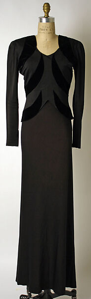 Dinner suit, Schiaparelli (French, founded 1927), silk, French 