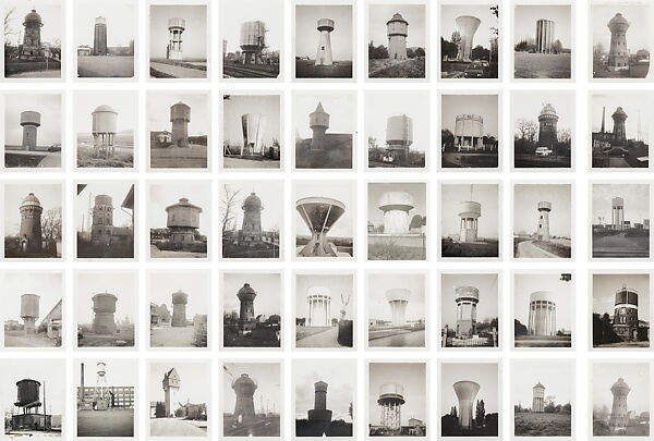 Water Towers, Bernd and Hilla Becher  German, Instant diffusion transfer prints (Polaroids)