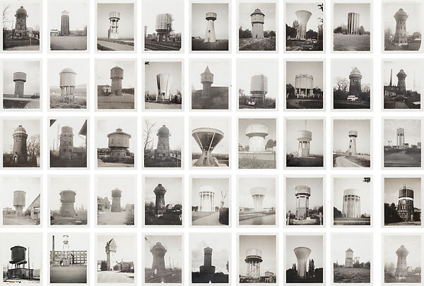 Water Towers, Bernd and Hilla Becher (German, active 1959–2007), Instant diffusion transfer prints (Polaroids) 