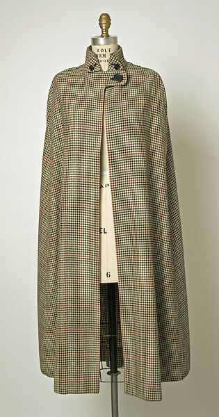 Cape, Burberry (British, founded 1856), wool, British 