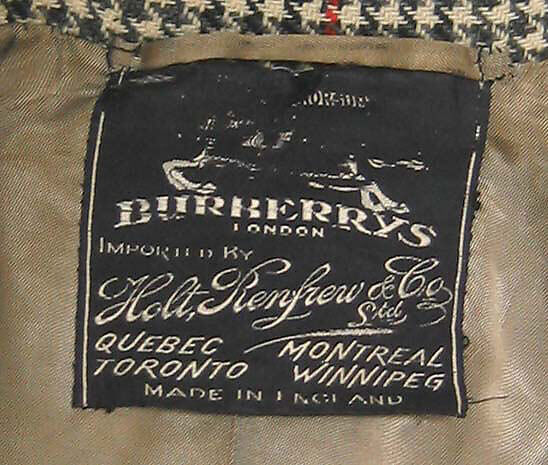 Cape, Burberry (British, founded 1856), wool, British
